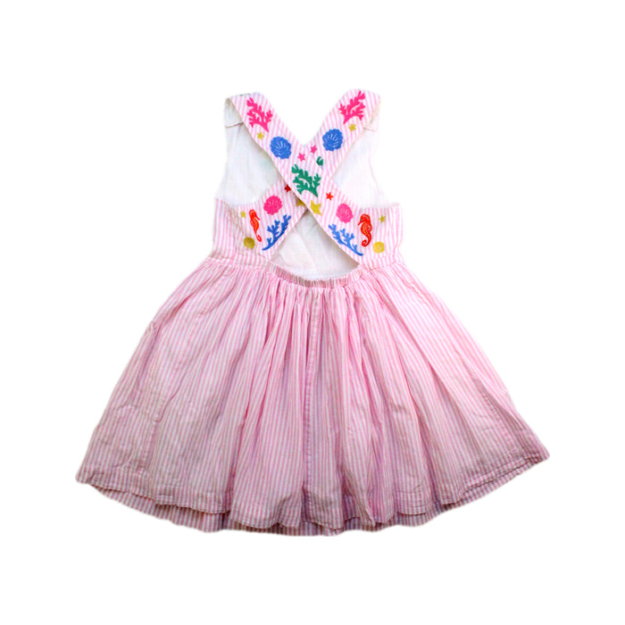 A Pink Sleeveless Dresses from Boden in size 4T for girl. (Back View)