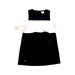 A Black Sleeveless Dresses from Seed in size 8Y for girl. (Front View)