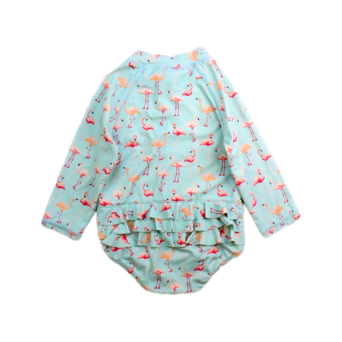 A Blue Rash Guards from Janie & Jack in size 6-12M for girl. (Back View)