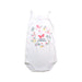 A White Sleeveless Bodysuits from Petit Bateau in size 6-12M for girl. (Front View)