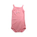 A Pink Sleeveless Bodysuits from Petit Bateau in size 6-12M for girl. (Front View)
