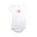 A White Short Sleeve Bodysuits from Petit Bateau in size 6-12M for girl. (Front View)