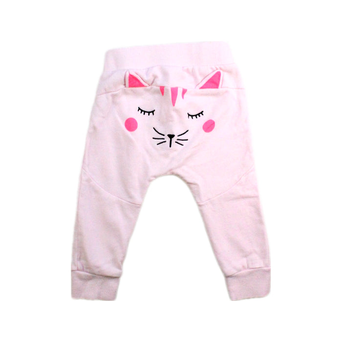 A Pink Casual Pants from Seed in size 6-12M for girl. (Back View)