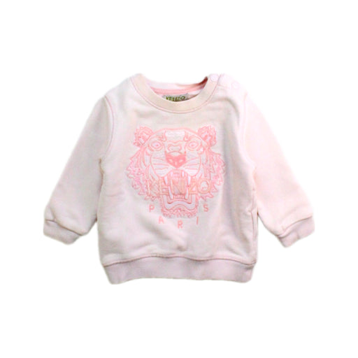 A Pink Crewneck Sweatshirts from Kenzo in size 3-6M for girl. (Front View)