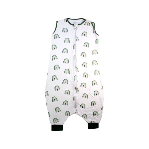 A White Sleepsacs from Kyte Baby in size 18-24M for neutral. (Front View)