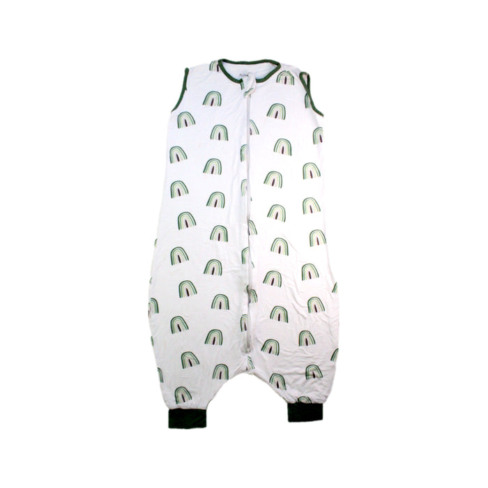 A White Sleepsacs from Kyte Baby in size 18-24M for neutral. (Front View)