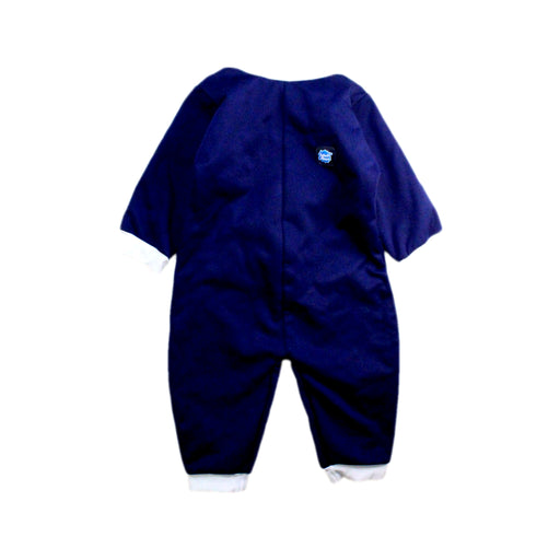 A Navy Floatsuits from Splash About in size 12-18M for boy. (Front View)