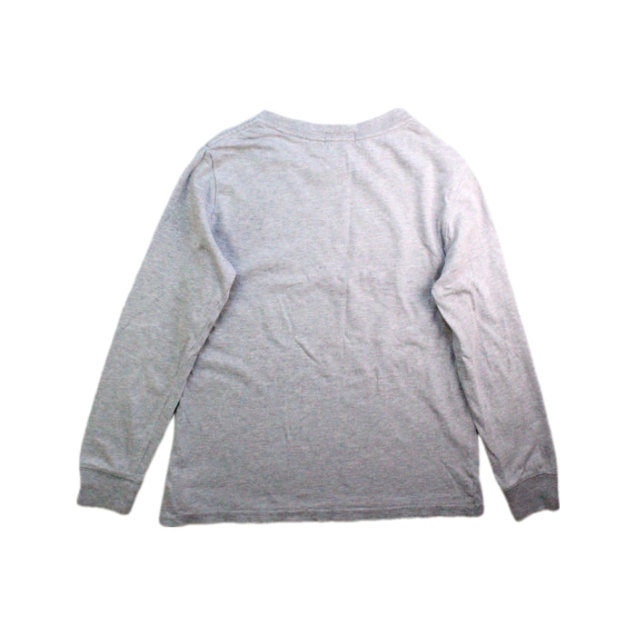 A Grey Long Sleeve Tops from Polo Ralph Lauren in size 7Y for boy. (Back View)