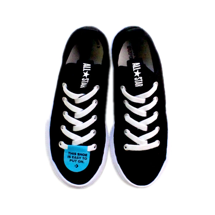 A Black Sneakers from Converse in size 7Y for neutral. (Back View)
