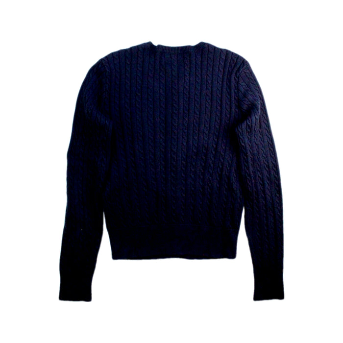 A Navy Cardigans from Polo Ralph Lauren in size 8Y for girl. (Back View)