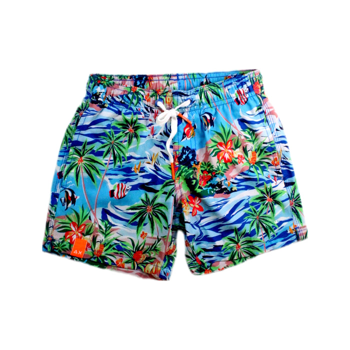 A Multicolour Swim Shorts from SUN68 in size 6T for boy. (Front View)