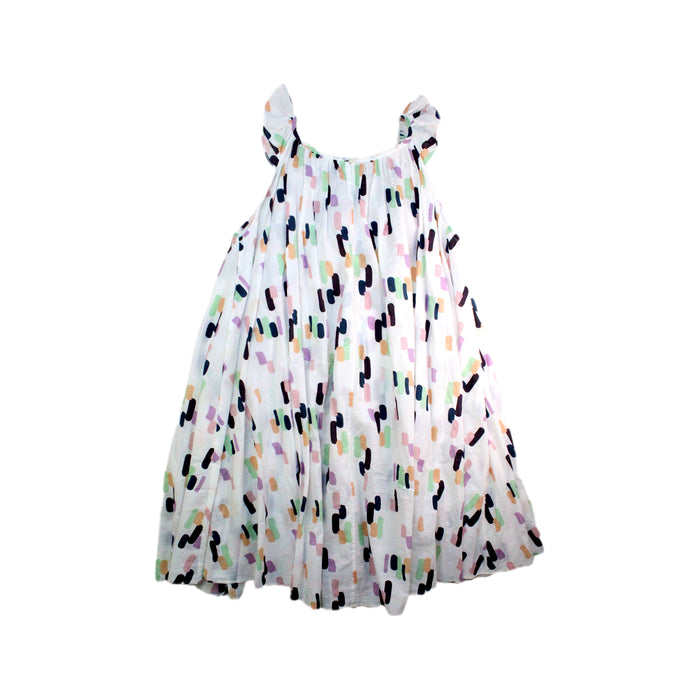 A Multicolour Sleeveless Dresses from Velveteen in size 12Y for girl. (Back View)