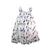 A Multicolour Sleeveless Dresses from Velveteen in size 12Y for girl. (Back View)