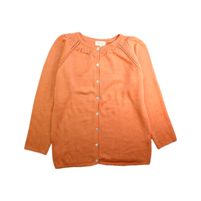 A Orange Cardigans from Bonnet à Pompon in size 12Y for girl. (Front View)