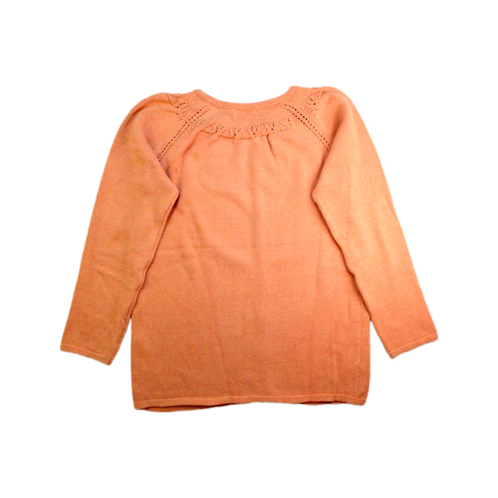 A Orange Cardigans from Bonnet à Pompon in size 12Y for girl. (Back View)