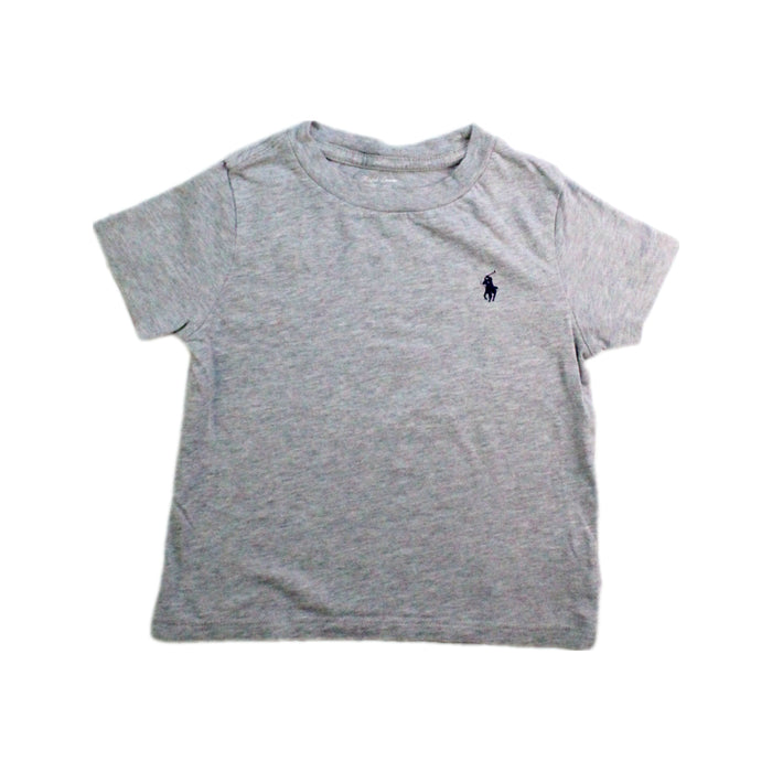 A Grey Short Sleeve T Shirts from Ralph Lauren in size 18-24M for boy. (Front View)