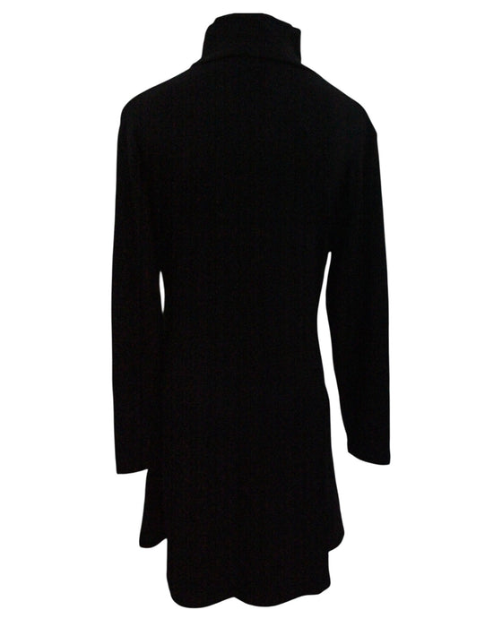A Black Long Sleeve Dresses from Mayarya in size Maternity-M for maternity. (Back View)