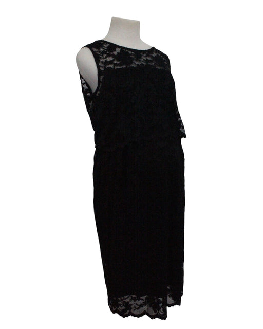 A Black Sleeveless Dresses from Mayarya in size Maternity-L for maternity. (Front View)