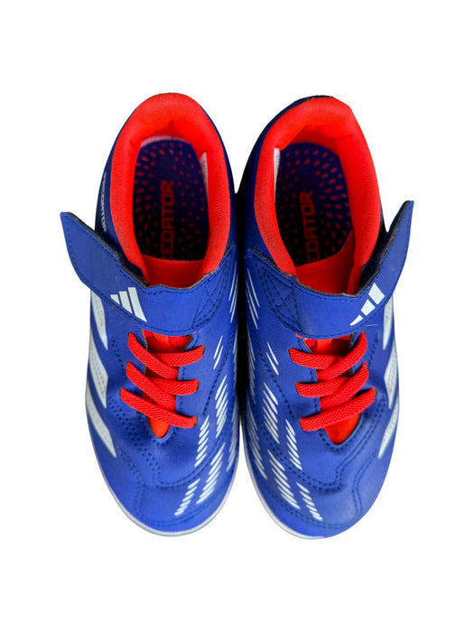A Blue Cleats/Soccer Shoes from Adidas in size 6T for boy. (Front View)