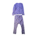 A Purple Pyjama Sets from Nature Baby in size 2T for girl. (Back View)