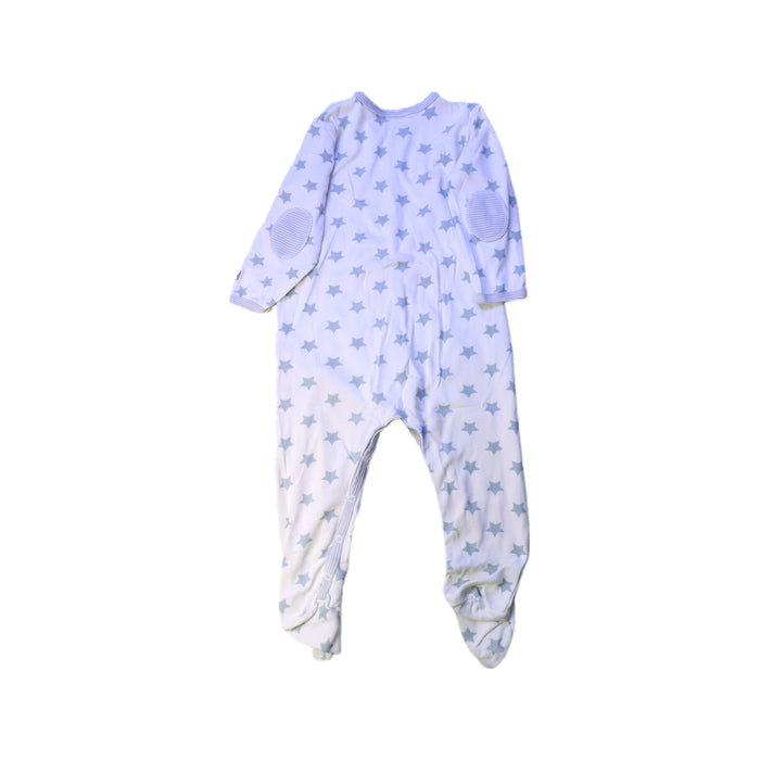 A White Onesies from Petit Bateau in size 12-18M for neutral. (Back View)