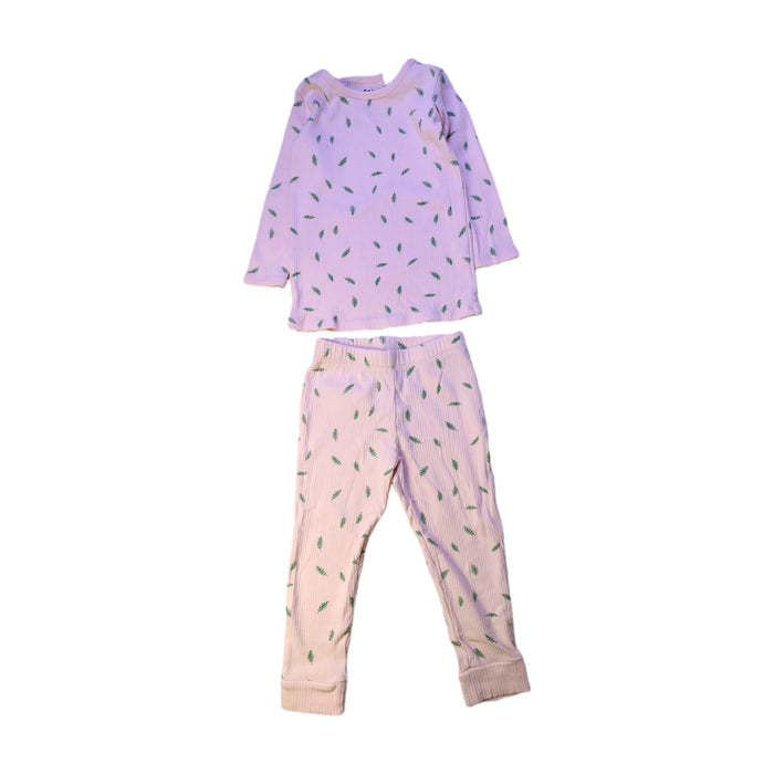 A White Pyjama Sets from Wilson & Frenchy in size 3T for neutral. (Front View)