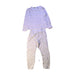 A White Pyjama Sets from Nature Baby in size 3T for girl. (Front View)
