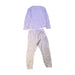 A White Pyjama Sets from Nature Baby in size 3T for girl. (Back View)