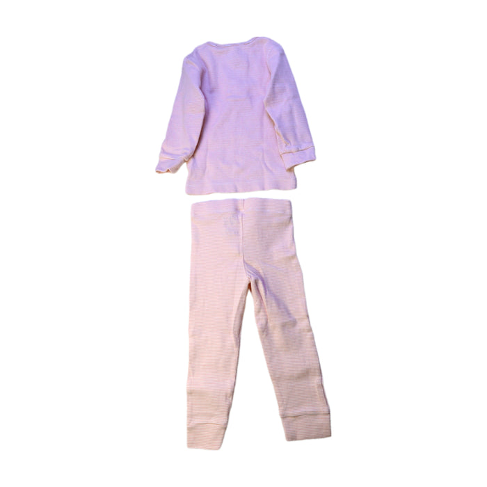 A Pink Pyjama Sets from Nature Baby in size 2T for neutral. (Back View)