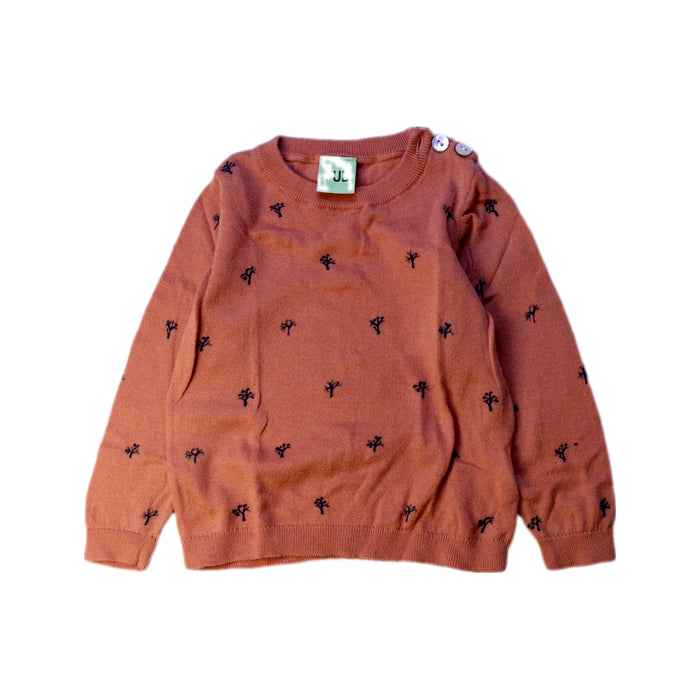 A Peach Knit Sweaters from FUB in size 6-12M for boy. (Front View)