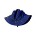 A Navy Sun Hats from Toshi in size 3-6M for neutral. (Front View)