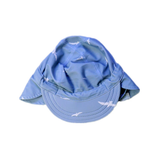 A Blue Sun Hats from Toshi in size 3-6M for neutral. (Front View)