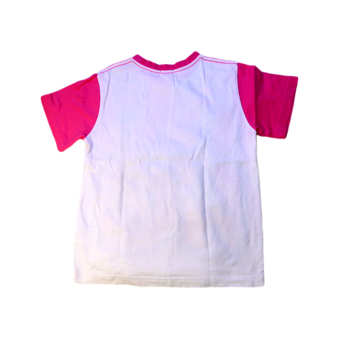 A Pink Short Sleeve T Shirts from Bape by A Bathing Ape in size 7Y for girl. (Back View)
