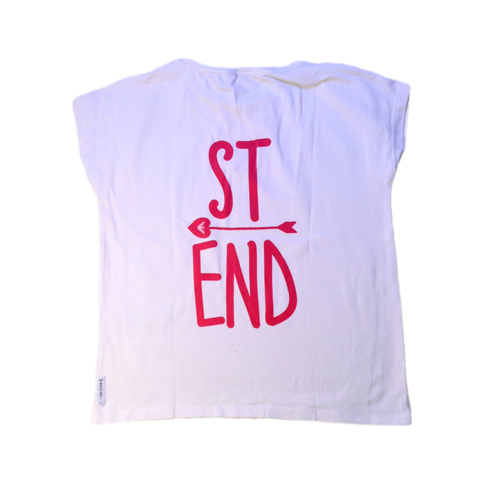 A White Short Sleeve T Shirts from Armani in size 8Y for girl. (Back View)