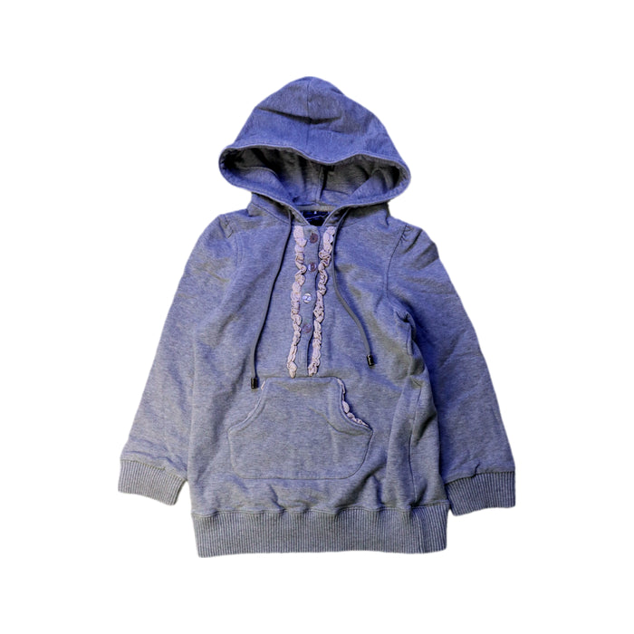 A Blue Hooded Sweatshirts from Nicholas & Bears in size 6T for girl. (Front View)