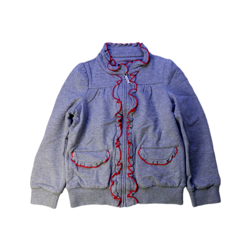 A Grey Zippered Sweatshirts from Nicholas & Bears in size 8Y for girl. (Front View)