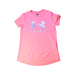 A Pink Active Tops from Under Armour in size 8Y for girl. (Front View)