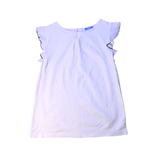 A White Sleeveless Tops from Jacadi in size 8Y for girl. (Front View)