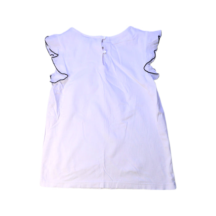 A White Sleeveless Tops from Jacadi in size 8Y for girl. (Back View)