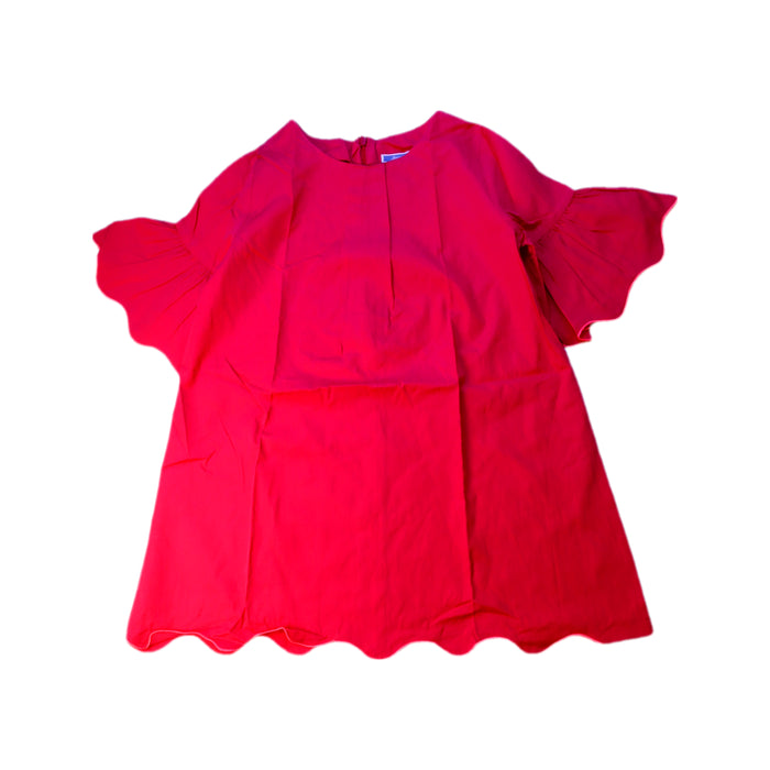 A Red Short Sleeve Tops from Jacadi in size 8Y for girl. (Front View)