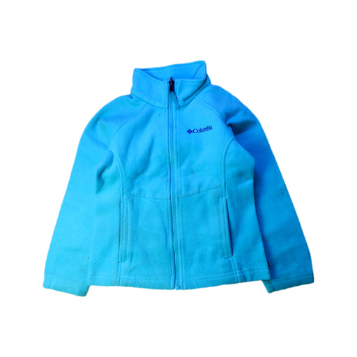 A Blue Lightweight Jackets from Columbia in size 6T for neutral. (Front View)