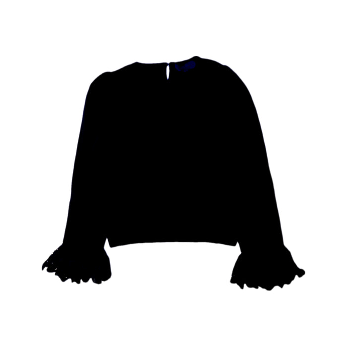 A Black Long Sleeve Tops from Nicholas & Bears in size 8Y for girl. (Front View)
