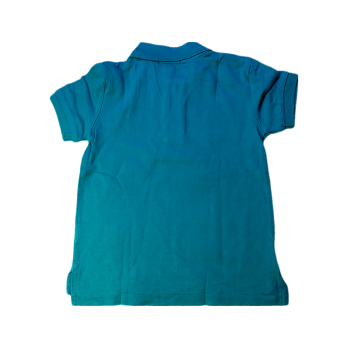 A Teal Short Sleeve Polos from Polo Ralph Lauren in size 3T for boy. (Back View)
