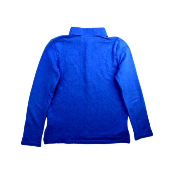 A Blue Long Sleeve Polos from Polo Ralph Lauren in size 7Y for boy. (Back View)