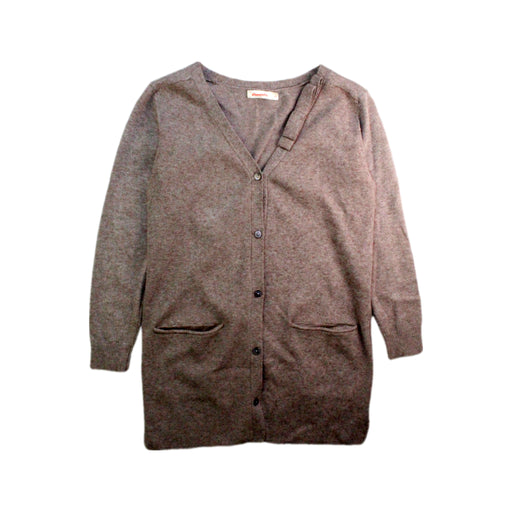 A Brown Cardigans from Momonittu in size 10Y for girl. (Front View)