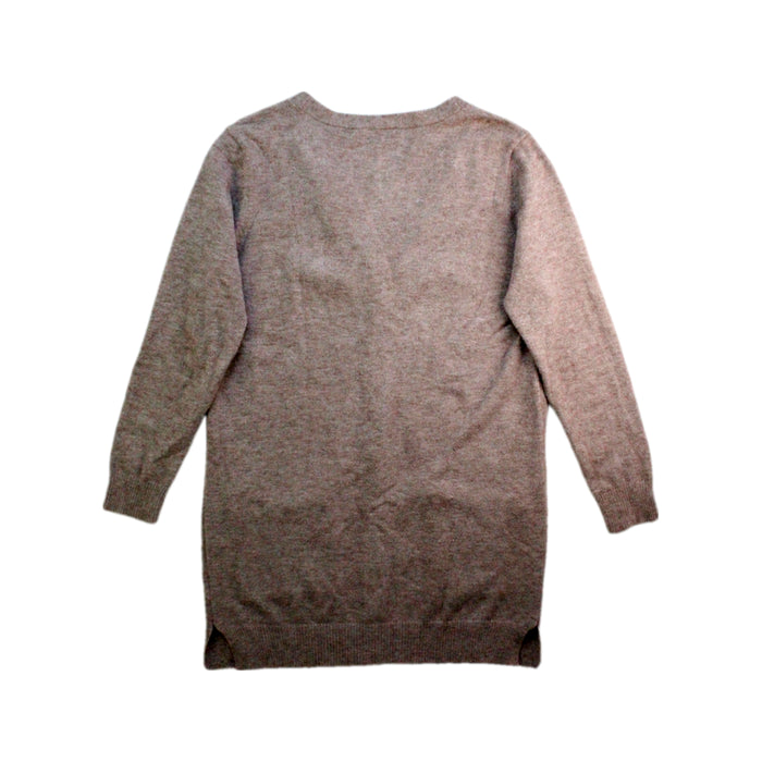 A Brown Cardigans from Momonittu in size 10Y for girl. (Back View)