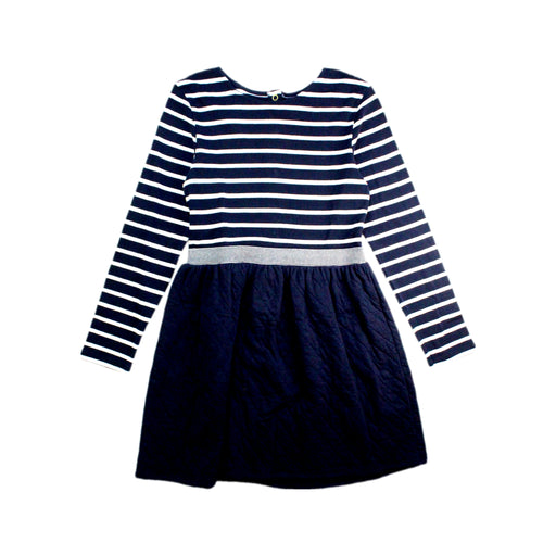 A Navy Long Sleeve Dresses from Petit Bateau in size 10Y for girl. (Front View)