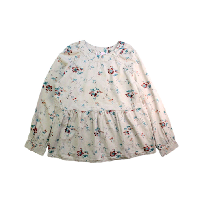 A Ivory Long Sleeve Tops from Bonpoint in size 12Y for girl. (Front View)