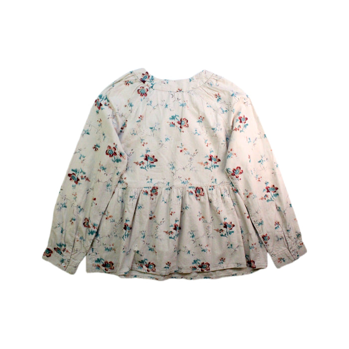 A Ivory Long Sleeve Tops from Bonpoint in size 12Y for girl. (Back View)