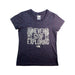 A Purple Short Sleeve T Shirts from The North Face in size 6T for girl. (Front View)